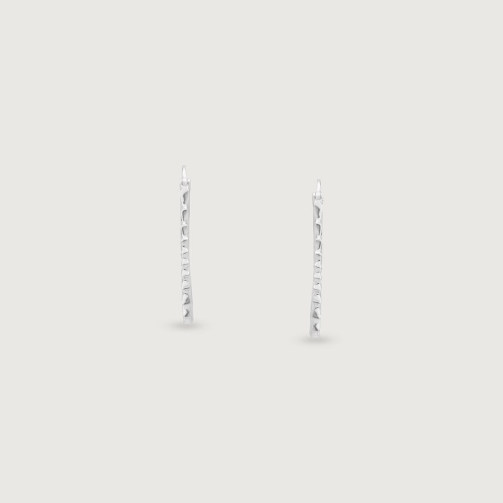 Radiant Wave Silver Hoop Earrings,,hi-res thumbnail 5