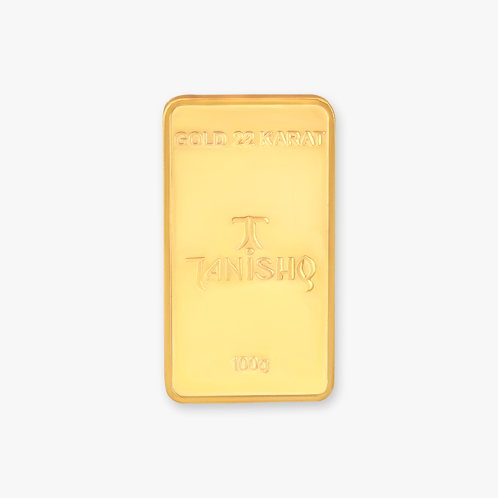 100 gram 22 Karat Gold Biscuit