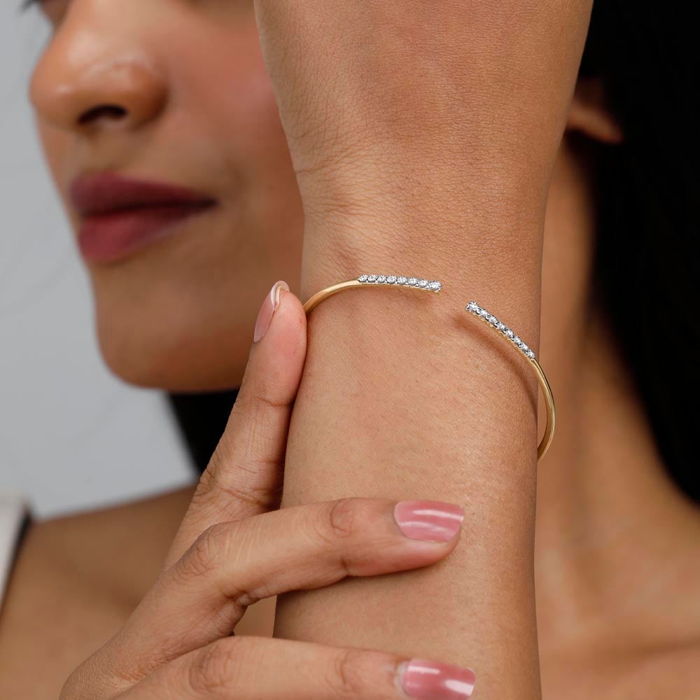 Dazzle Drift Diamond Bangle,,hi-res thumbnail 2