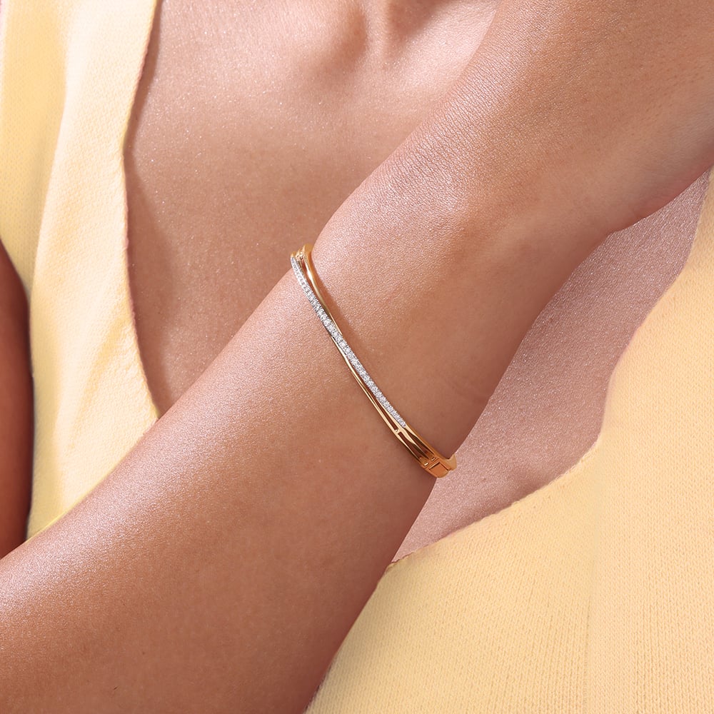 Sleek Radiant Diamond Bangle,,hi-res thumbnail 2