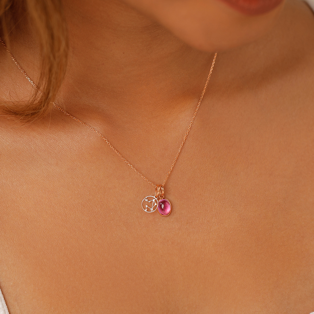 Charming 14kt Libra Birthstone Gold Pendant,,hi-res thumbnail 2
