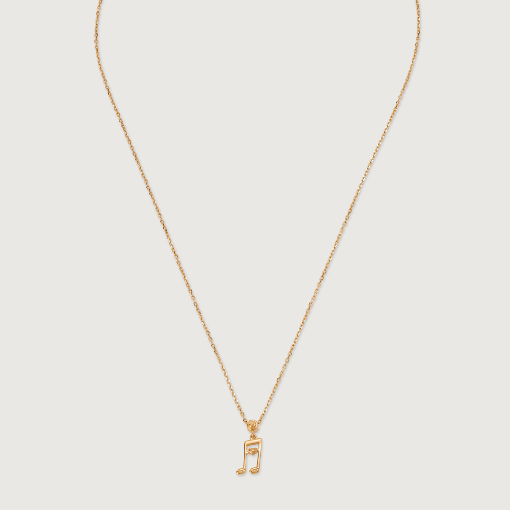 Melodic Love Note 14KT Gold Chain & Pendant,,hi-res thumbnail 3