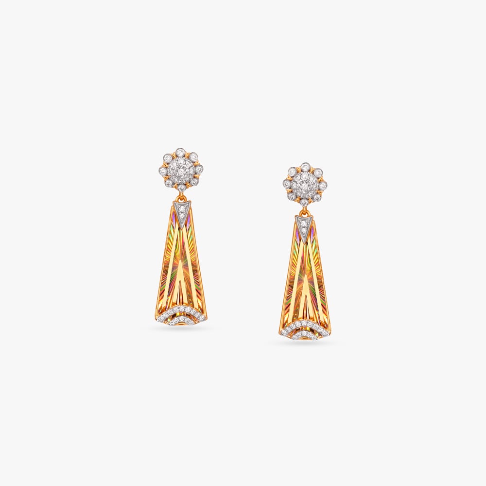 Aurora Cascade Diamond Drop Earrings,,hi-res thumbnail 2
