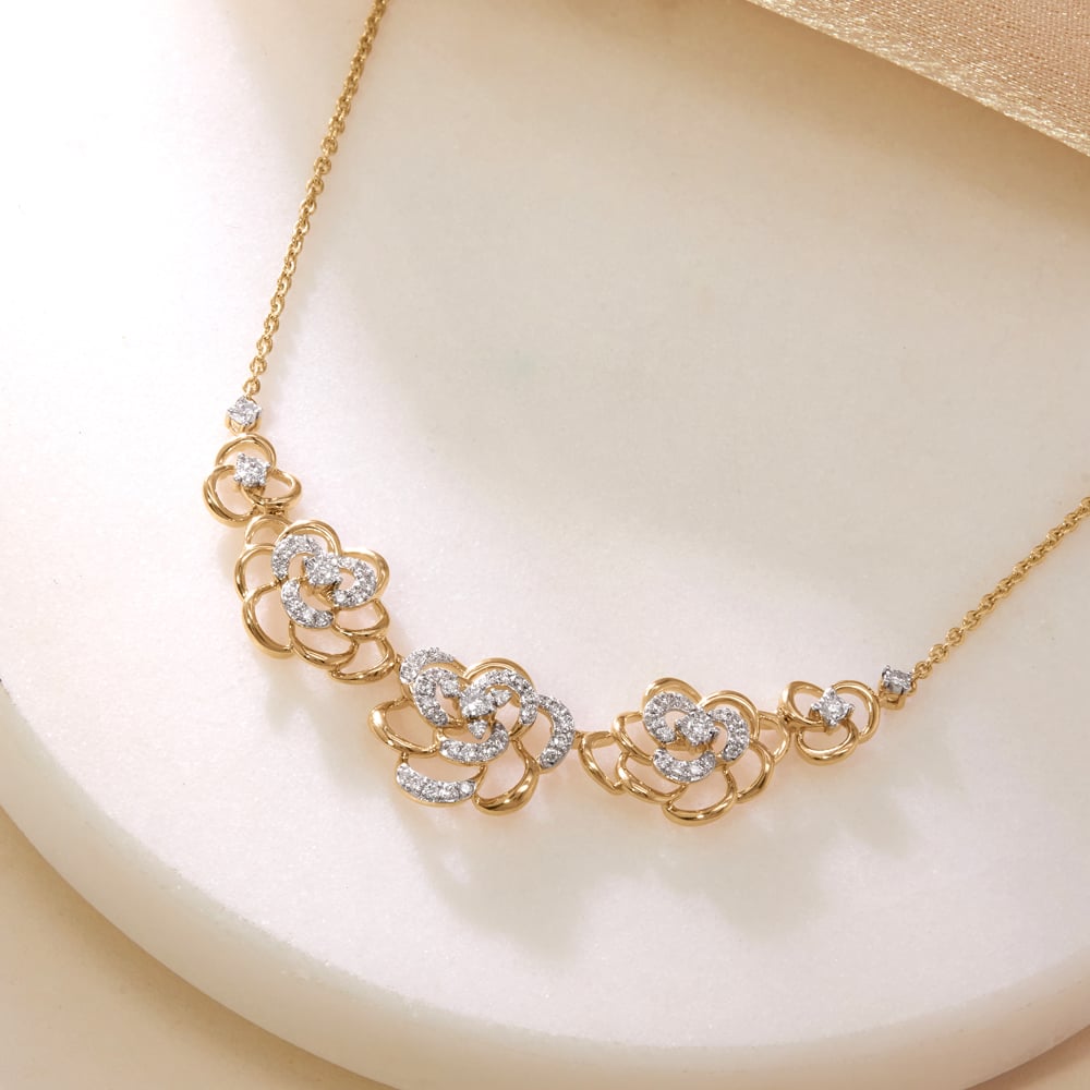 Blossoming Balance Diamond Necklace