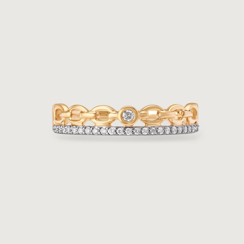 Crown Jewel 14KT Gold & Diamond Ring,,hi-res thumbnail 3