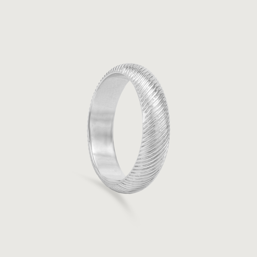 Sleek Mesh Silver Ring,,hi-res thumbnail 3