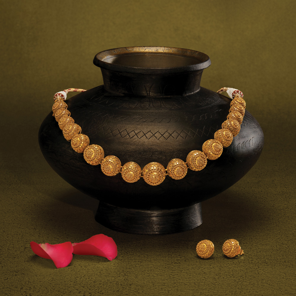 Necklace Sets Tanishq Gold Choker Necklace With Price Tanishq