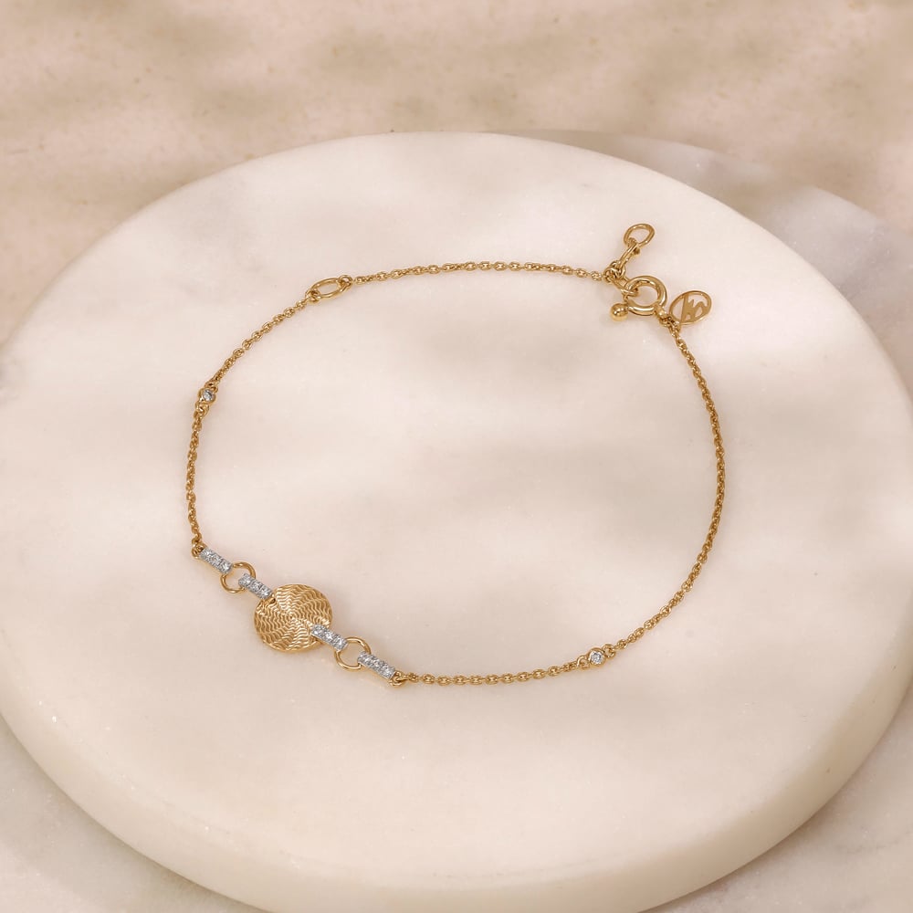 Serene Orbit Diamond Bracelet