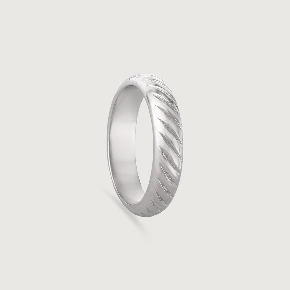 Swirly Sleek Silver Ring,,hi-res thumbnail 3