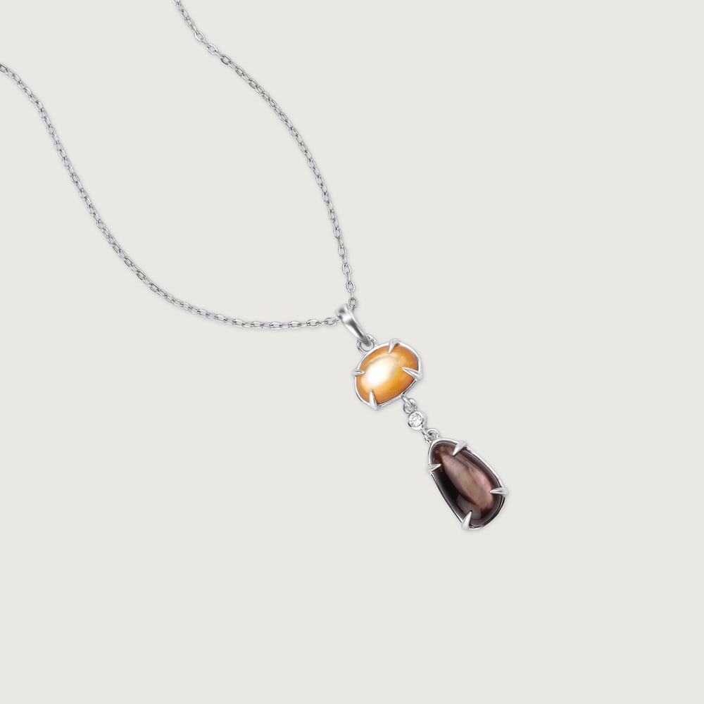 Earthy Glow Silver Pendant,,hi-res thumbnail 4