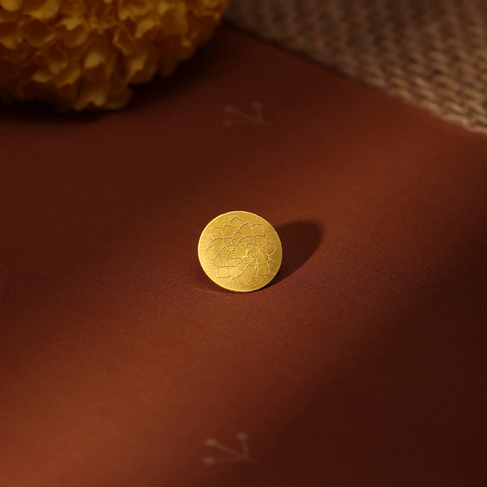 0.5 GM 24 Karat Lotus Gold Coin,,hi-res thumbnail 2