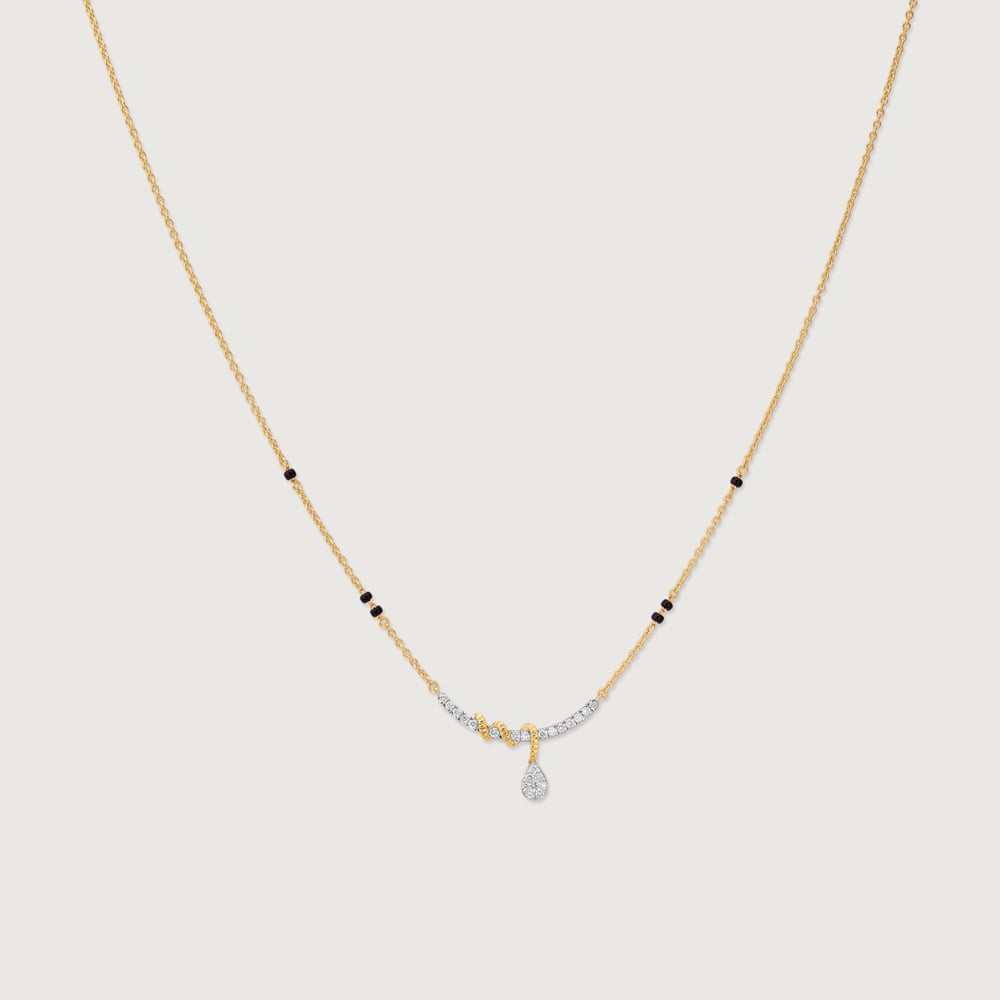 Fluid Twisted Diamond Mangalsutra,,hi-res thumbnail 4