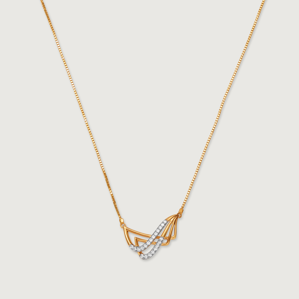 Oceans Rhythm 14 Kt Gold & Diamond Necklace,,hi-res thumbnail 3