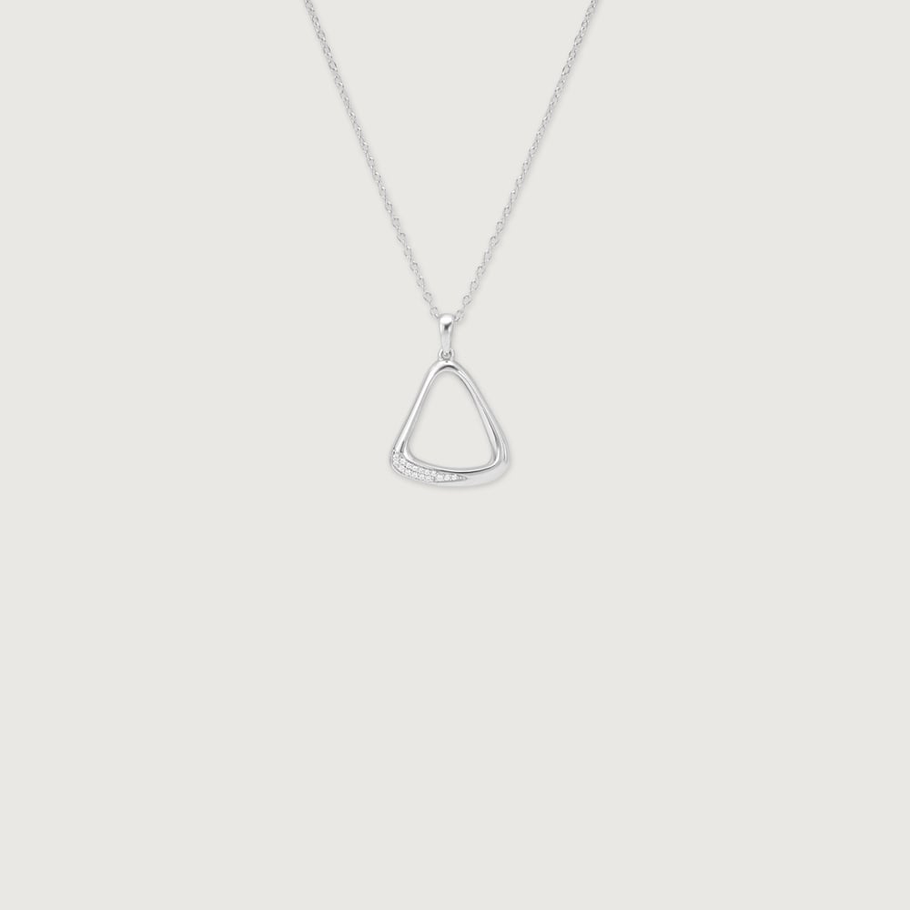 Refined Curve Silver Necklace,,hi-res thumbnail 3