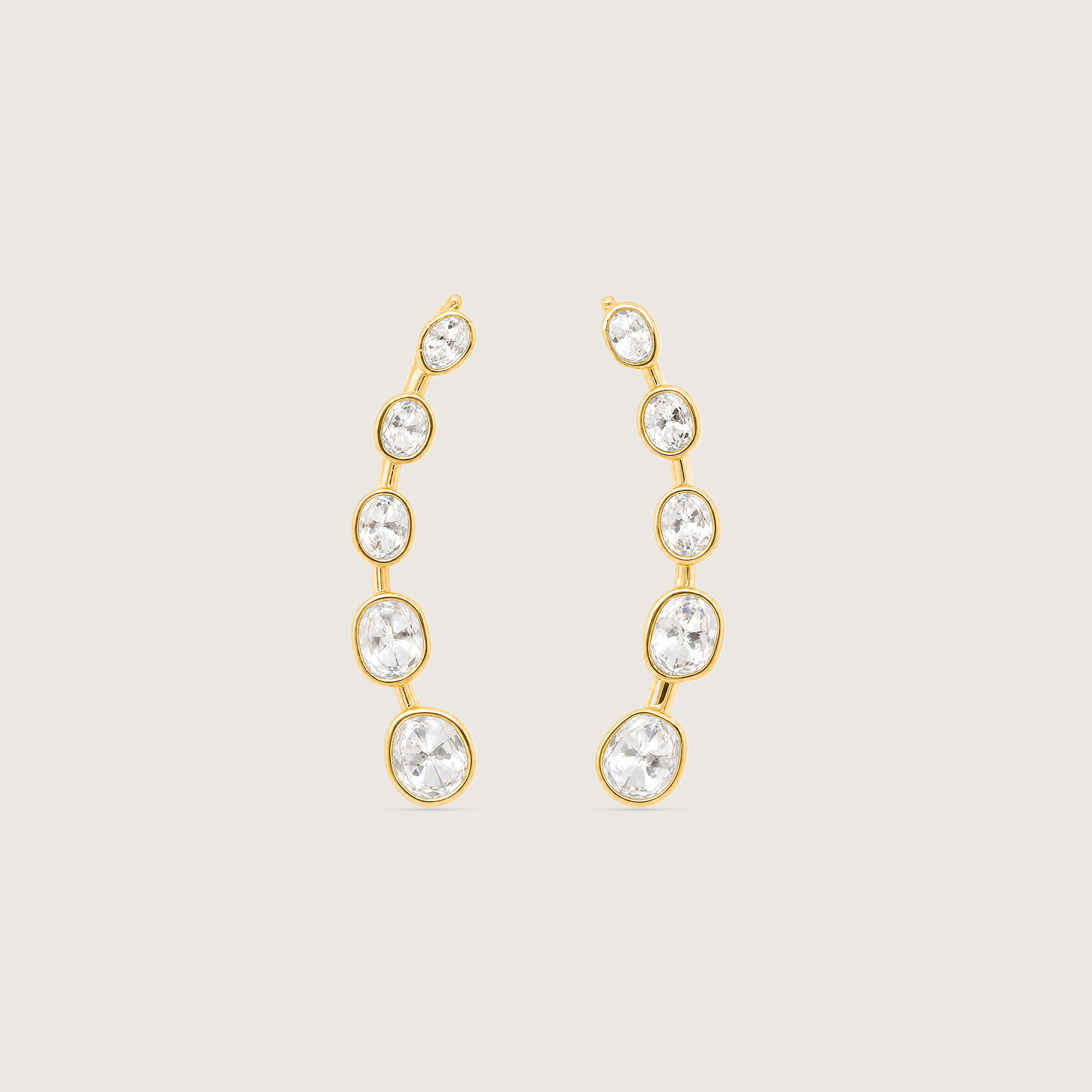 Luminous Cascade Polki Stud Earrings,,hi-res thumbnail 3