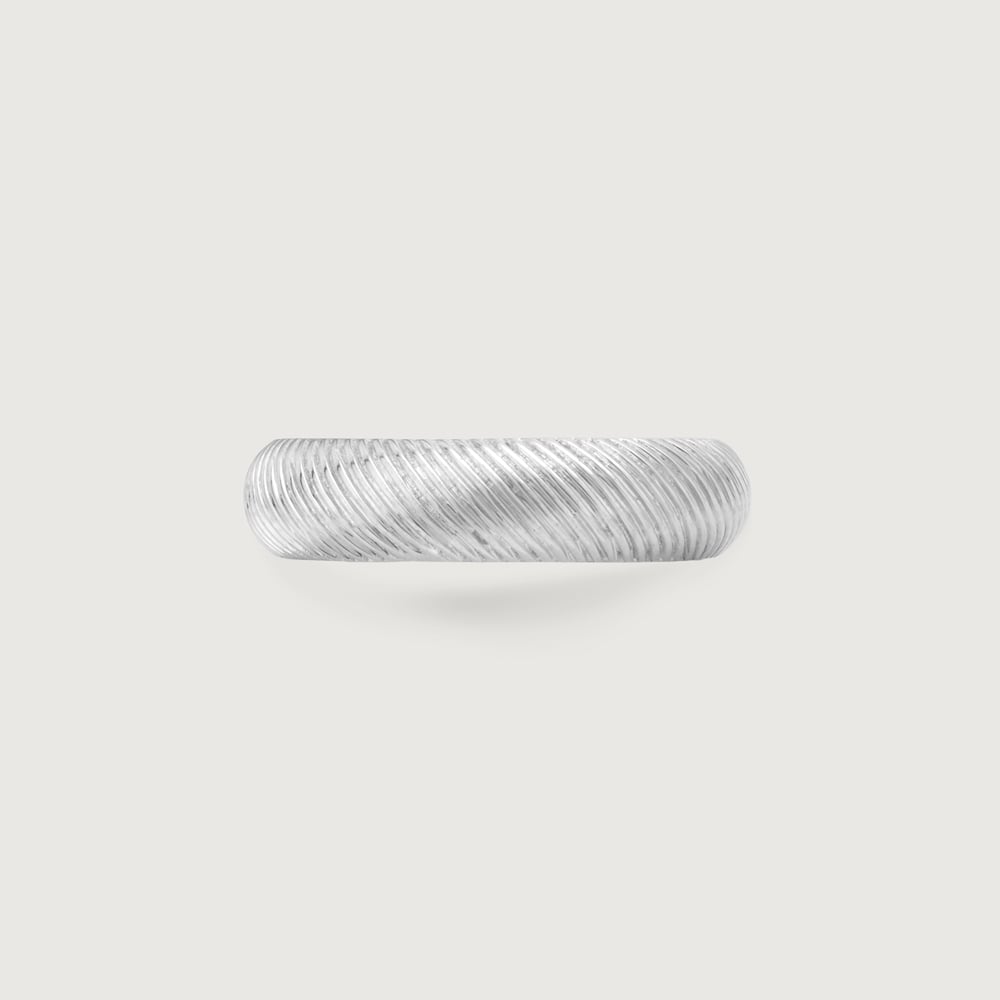 Sleek Mesh Silver Ring,,hi-res thumbnail 4