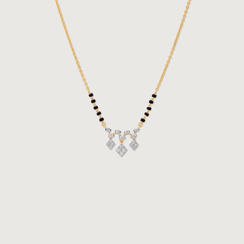 Striking Cascading Diamond Mangalsutra,,hi-res thumbnail 3