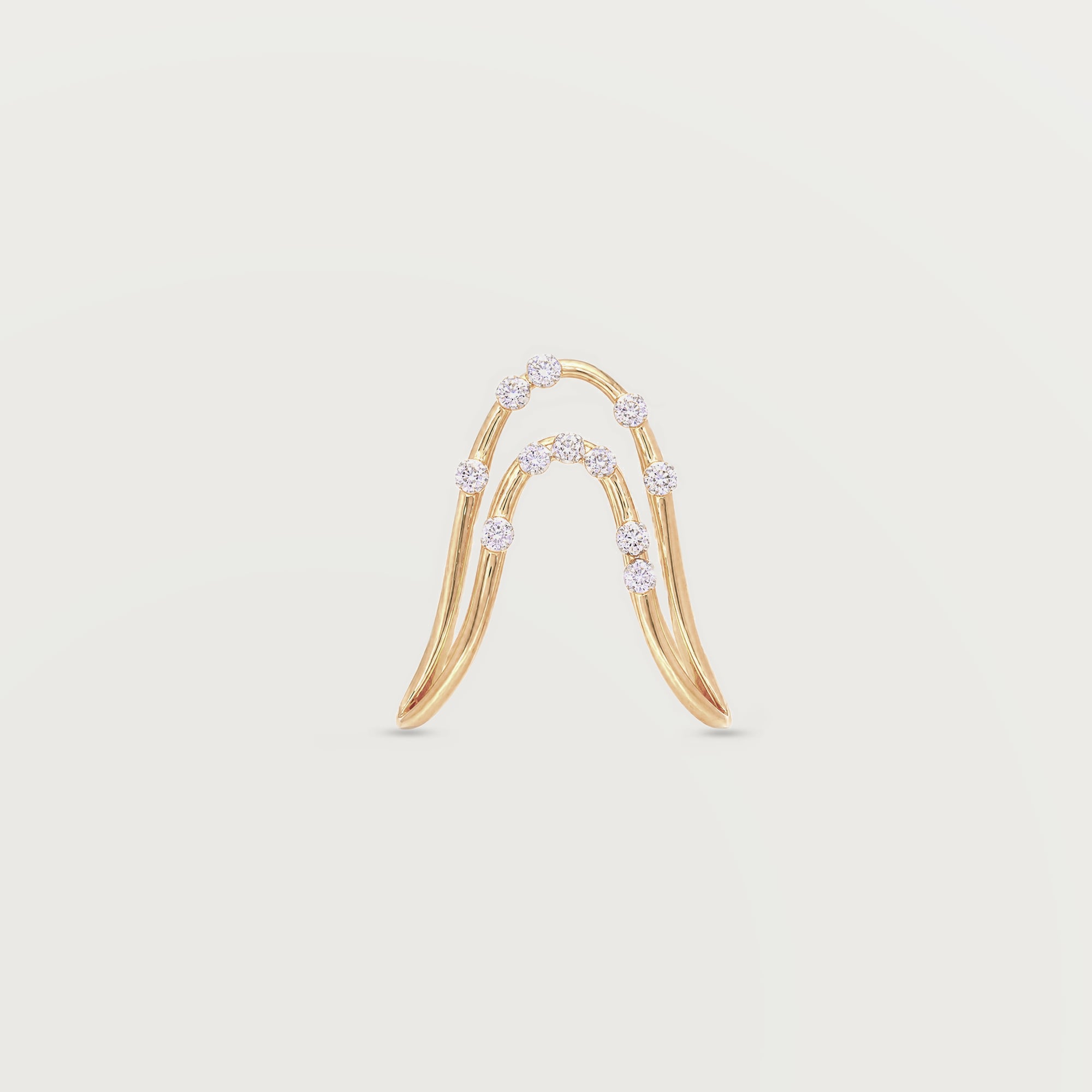 Serene Drift Diamond Ring