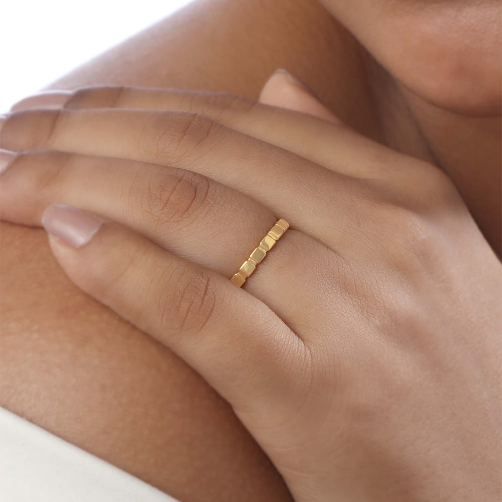 Pixel Pop Gold Ring,,hi-res thumbnail 2