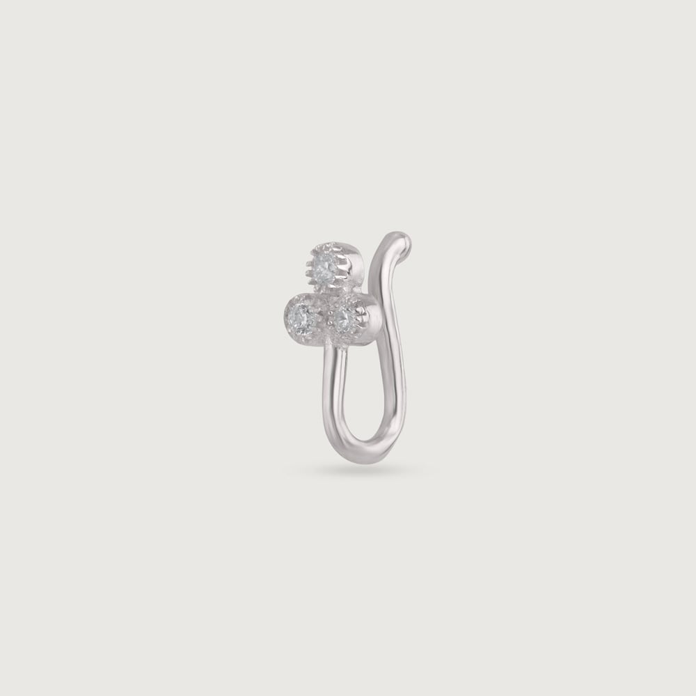 Chic Trio Silver Nose Pin,,hi-res thumbnail 3