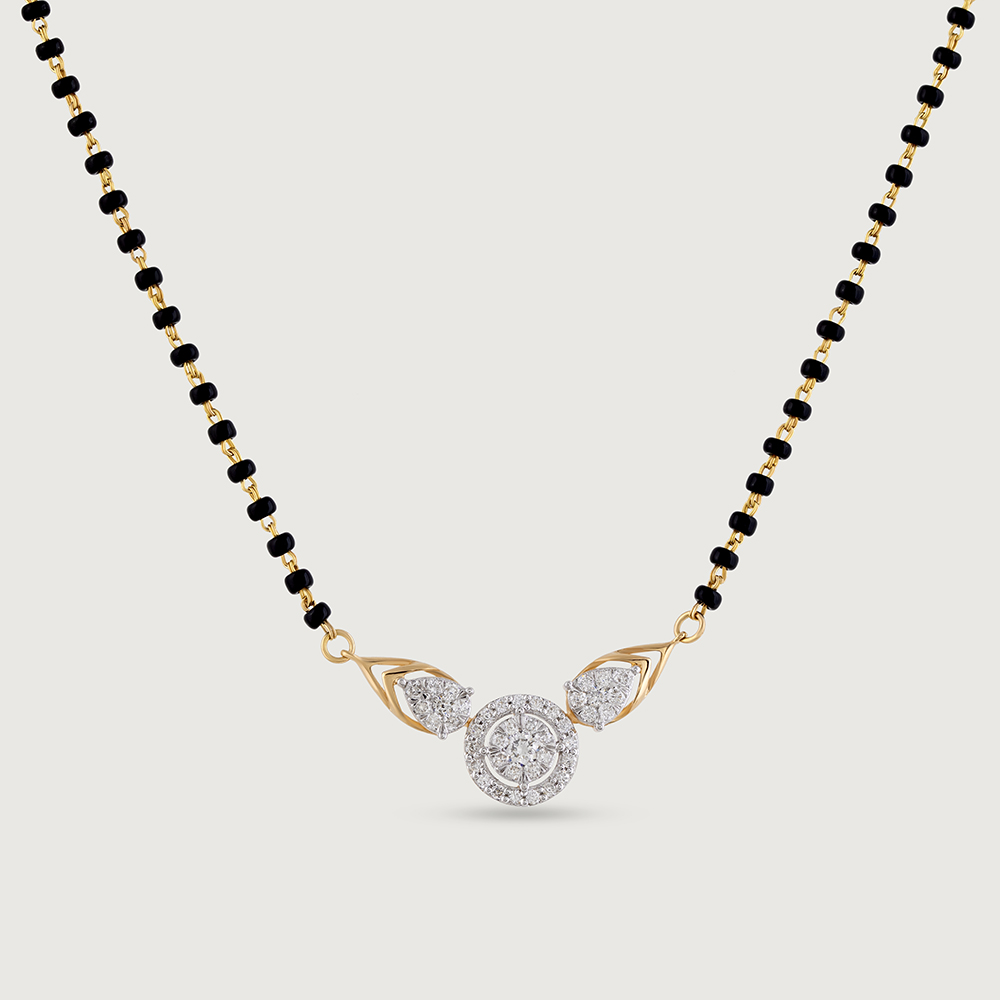 Elegant Charm Gold and Diamond Mangalsutra,,hi-res thumbnail 3