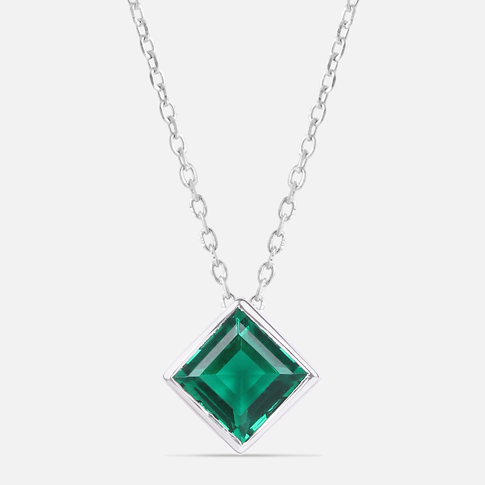 Mystic Green Silver Necklace,,hi-res thumbnail 3