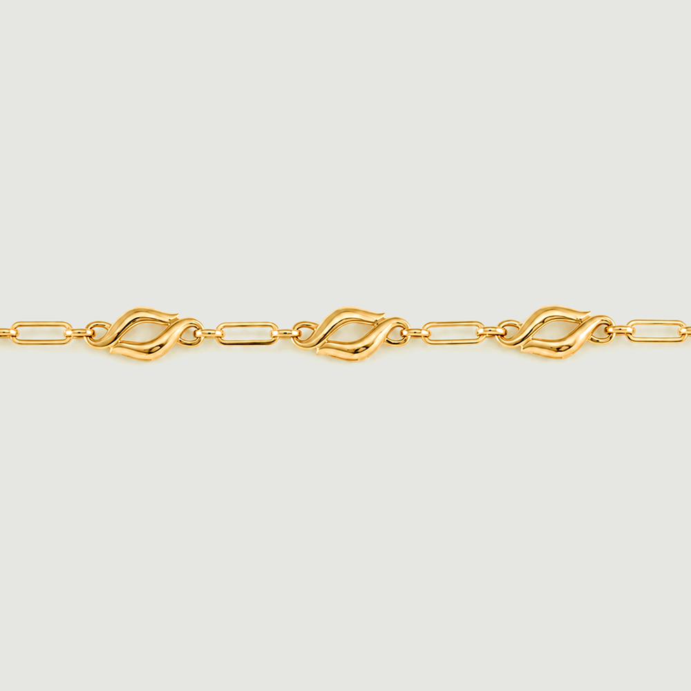 Fluid Sculptural Gold Bracelet,,hi-res thumbnail 3