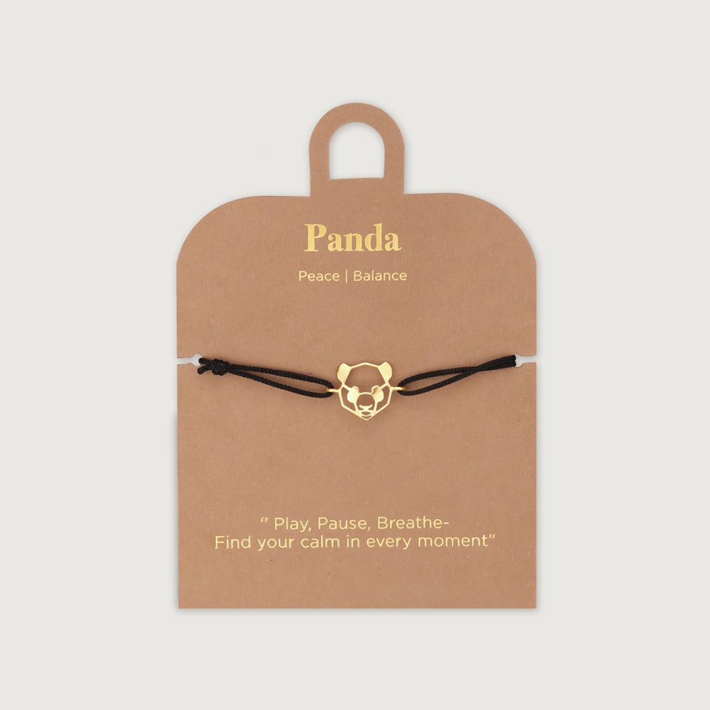 Cool Calm Panda Gold Bracelet,,hi-res thumbnail 5