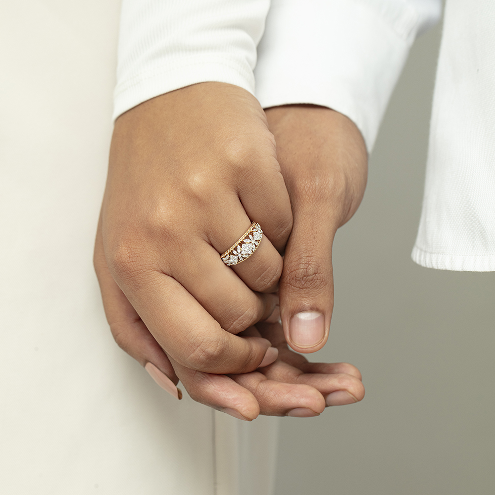 Everlasting Bond Gold & Diamond Ring,,hi-res thumbnail 2