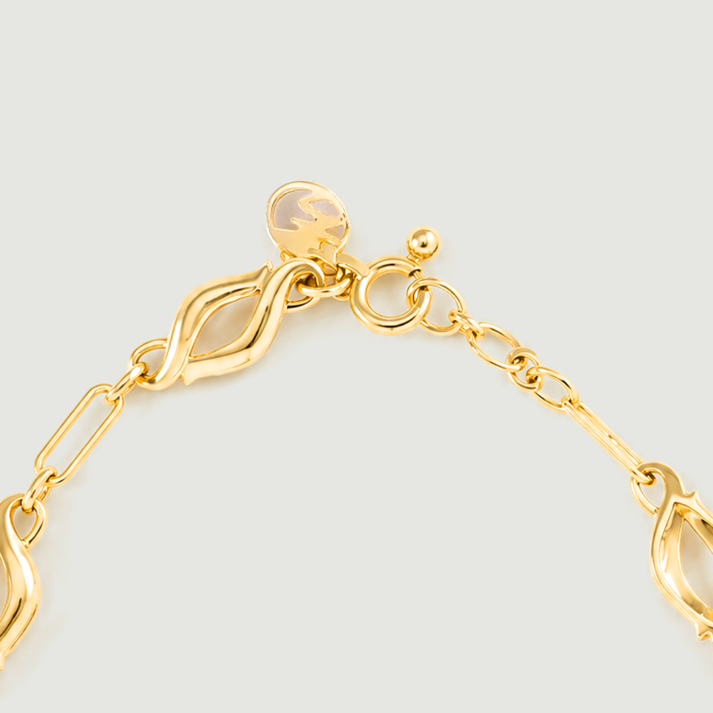 Fluid Sculptural Gold Bracelet,,hi-res thumbnail 5