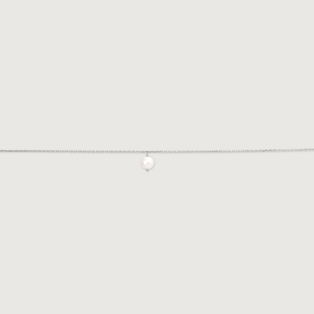Shimmer Flex Single Silver Anklet,,hi-res thumbnail 4