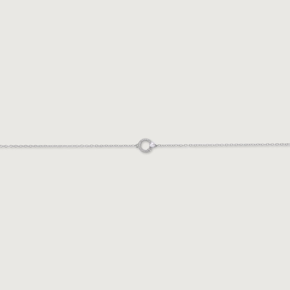 Chic Loop Silver Anklet,,hi-res thumbnail 4