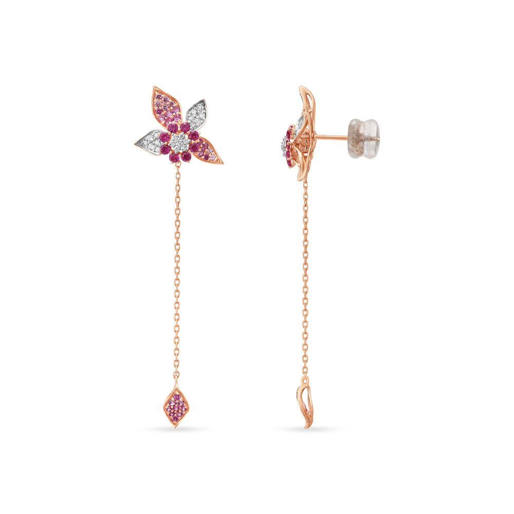 14kt Rose Gold Springs Favorite Diamond Drop Earrings,,hi-res thumbnail 2