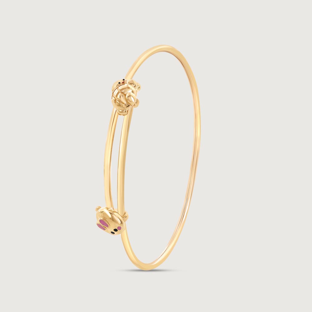 Pawfect Bear Gold Bangle,,hi-res thumbnail 4