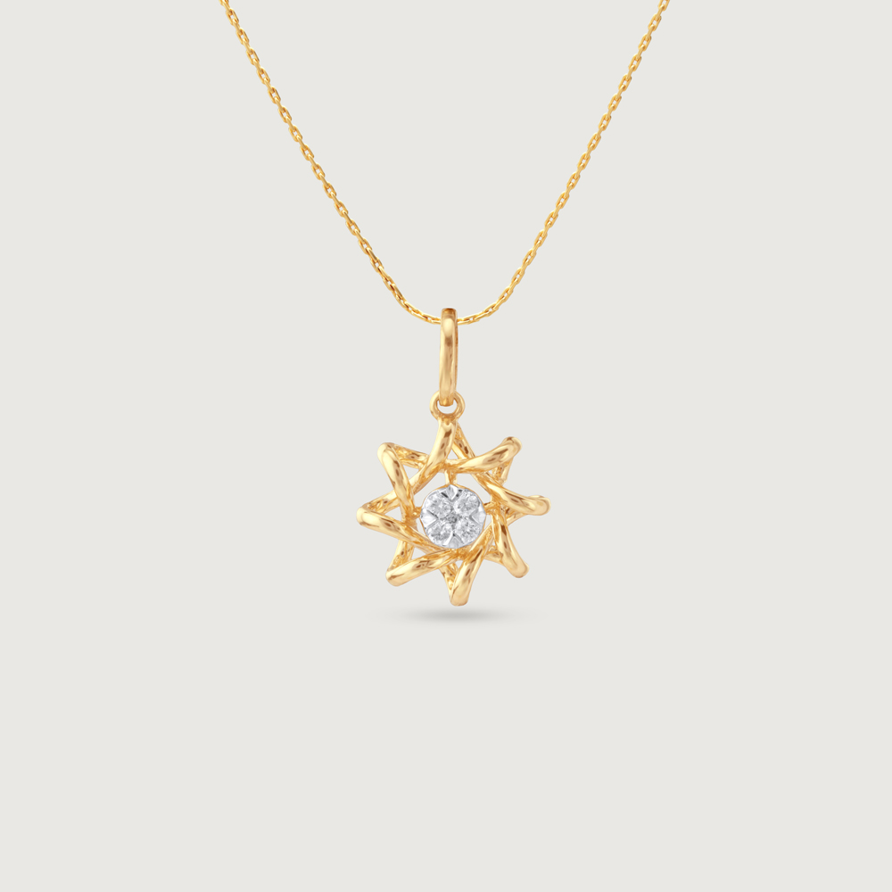Serene Petal Diamond Pendant,,hi-res thumbnail 3