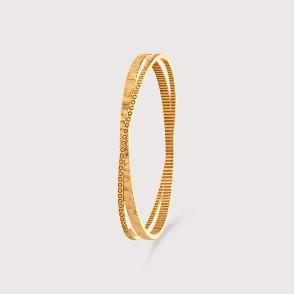 Sleek Minimal Gold Bangle,,hi-res thumbnail 3