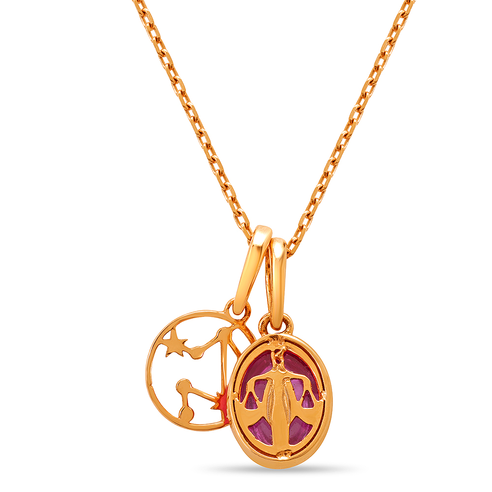 Charming 14kt Libra Birthstone Gold Pendant,,hi-res thumbnail 6
