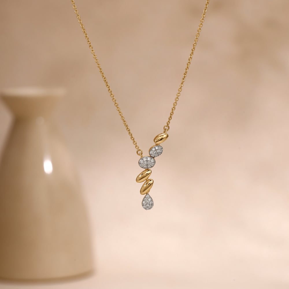 Cascading Rhythm Diamond Necklace