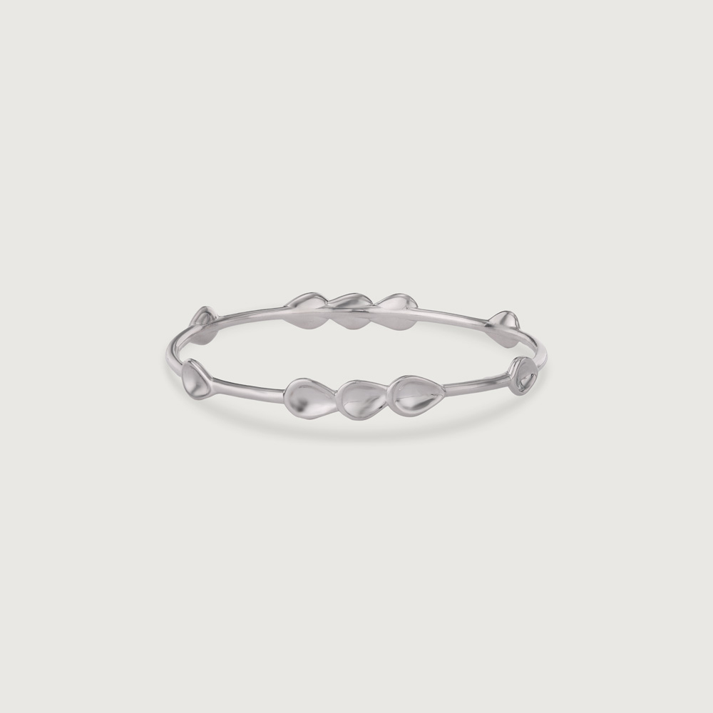 Drizzle Glint Silver Bangle,,hi-res thumbnail 3