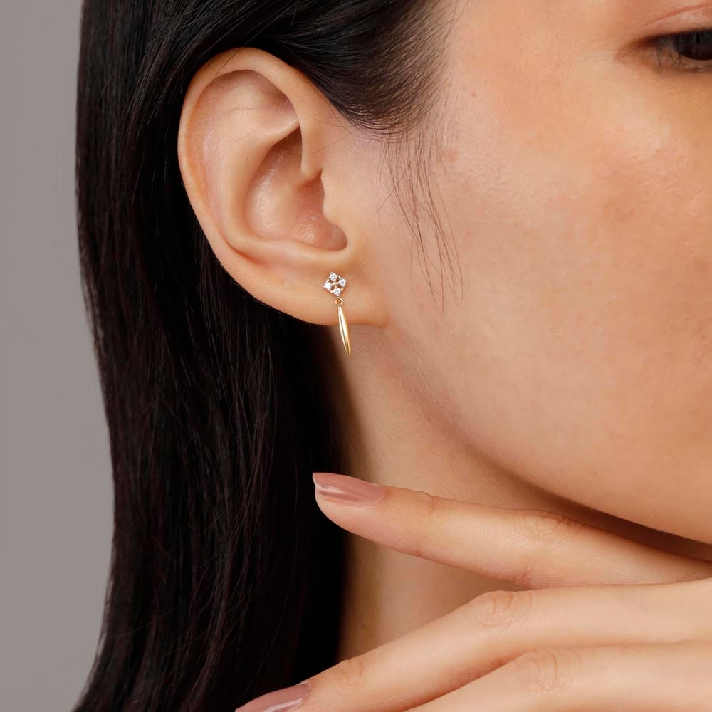 Elegant Dazzle Diamond Drop Earrings,,hi-res thumbnail 2