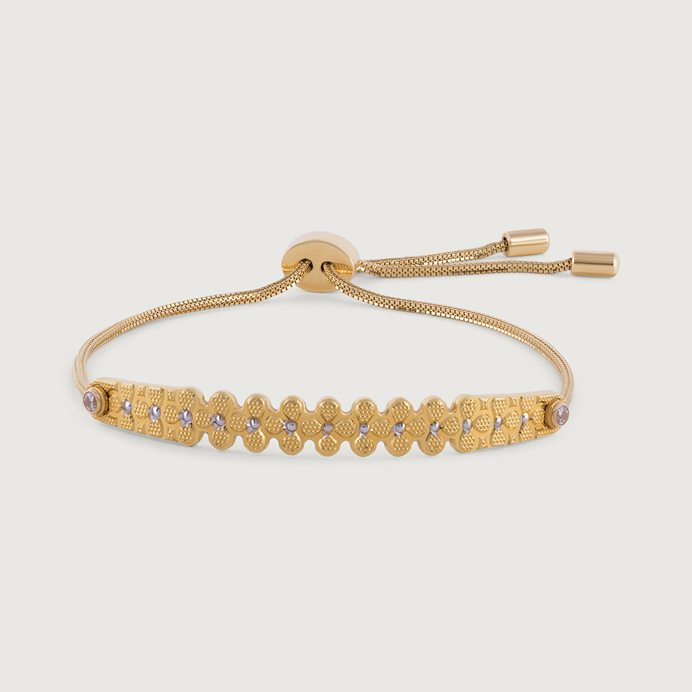 Charming Floral Gold Bracelet,,hi-res thumbnail 3
