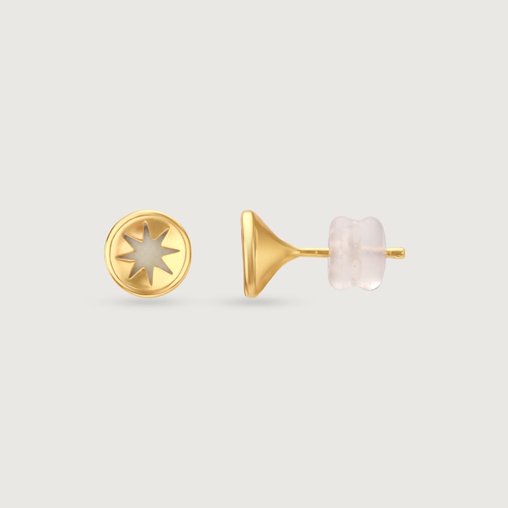 Radiant Sunset Gold Stud Earrings,,hi-res thumbnail 5
