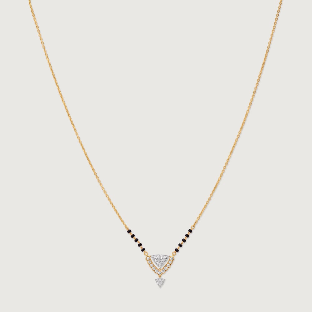 Graceful Geometric Diamond Mangalsutra,,hi-res thumbnail 4
