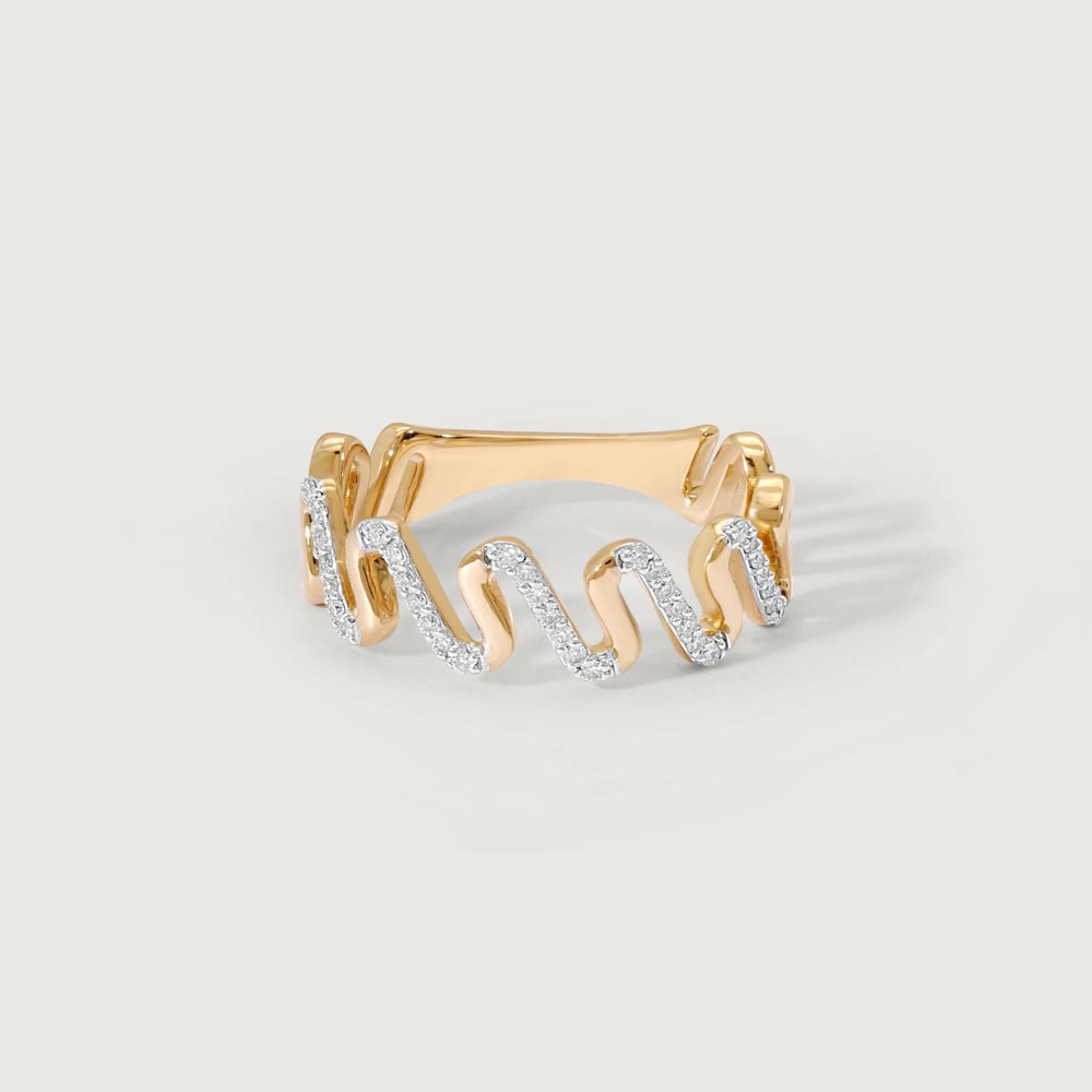 Waveform Glow Diamond Ring,,hi-res thumbnail 3