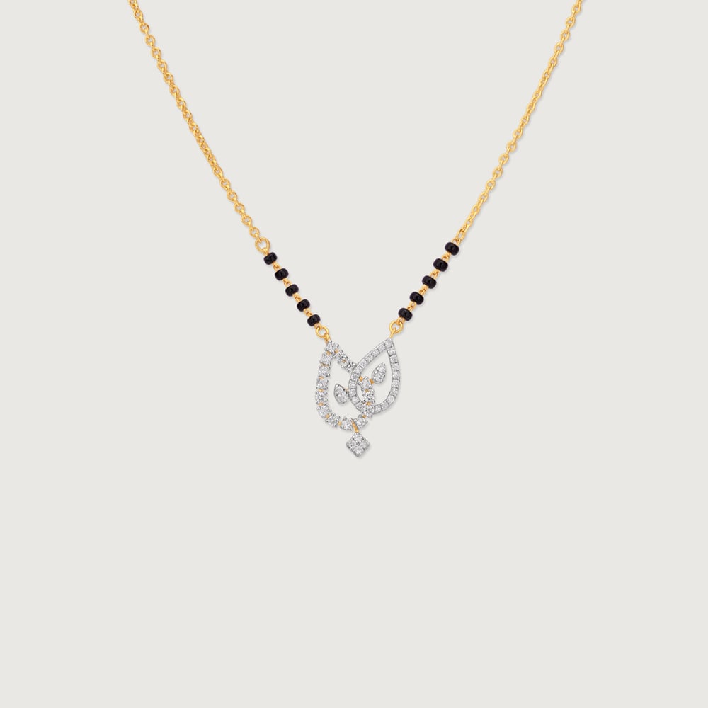 Elegant Entwined Diamond Mangalsutra,,hi-res thumbnail 3