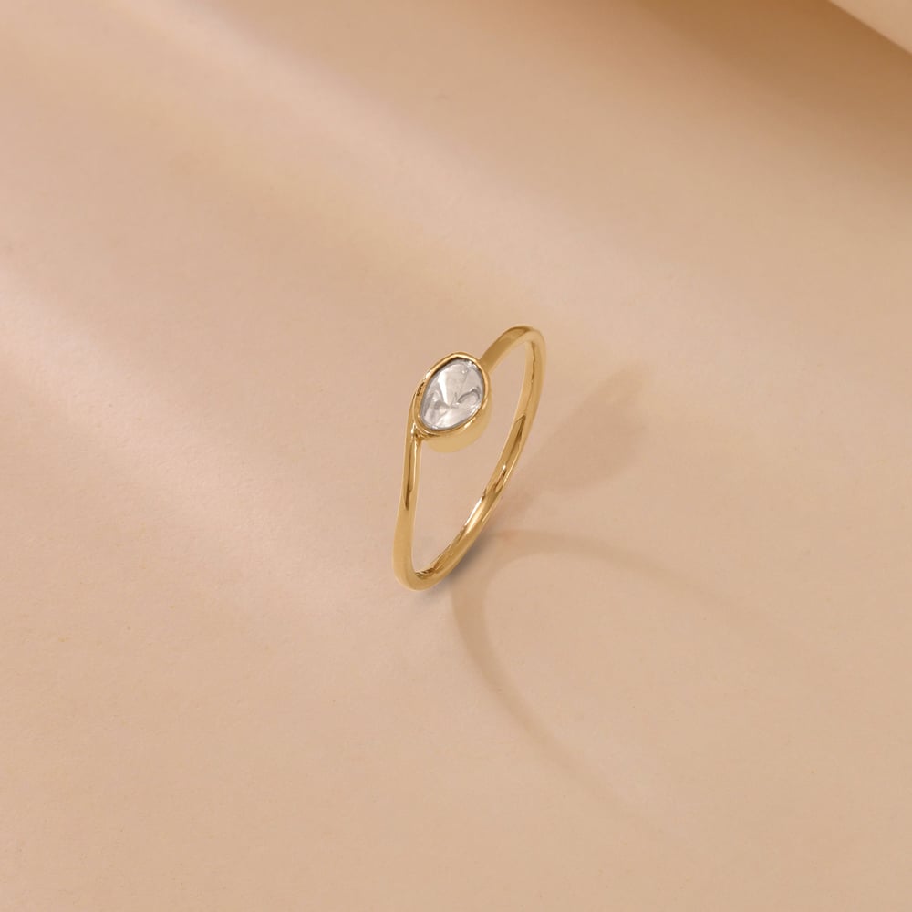 Celestial Drop Polki Ring