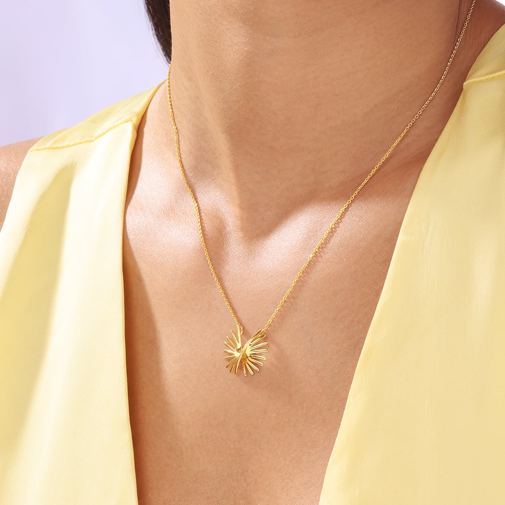 Modern Radiance Gold Necklace,,hi-res thumbnail 2