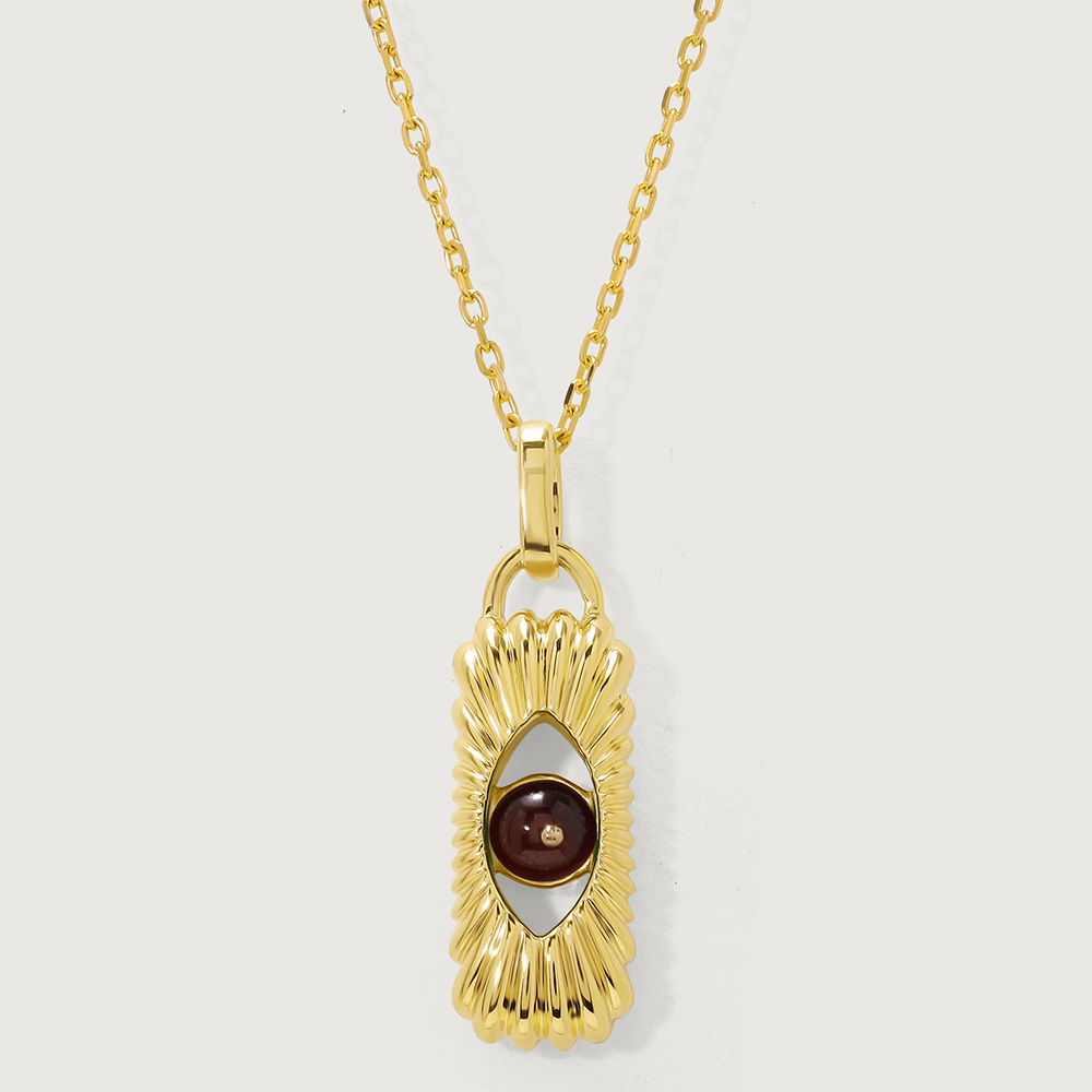 Guardian's Birthstone Gem 18KT Pendant with chain,,hi-res thumbnail 2