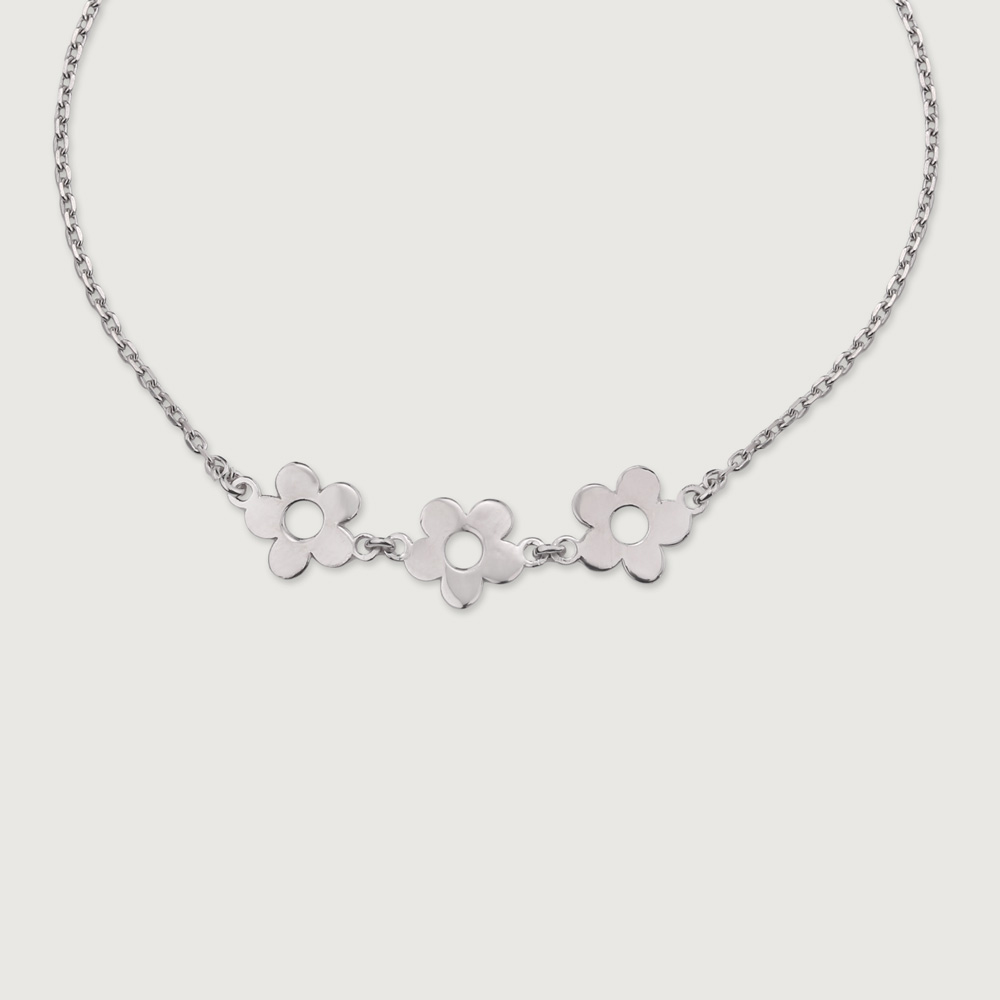 Cheeky Bloom Silver Bracelet,,hi-res thumbnail 4