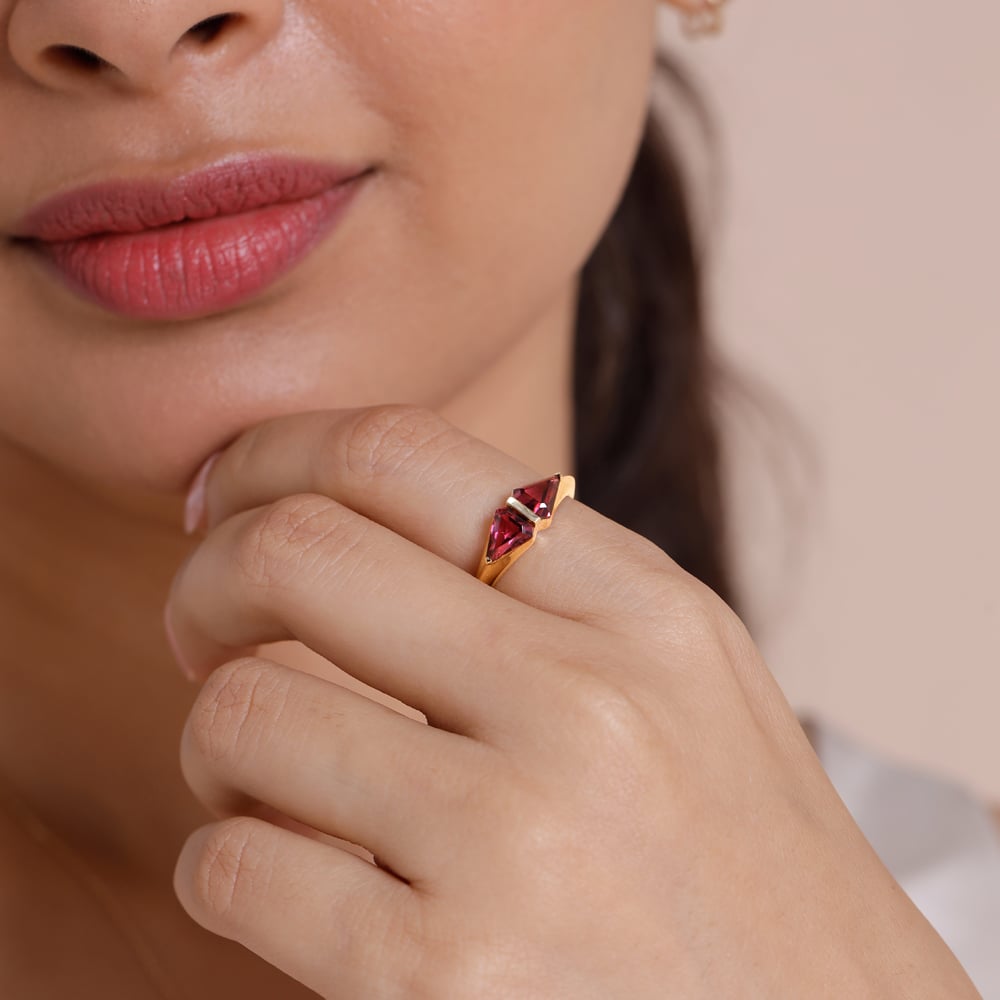 Unified Radiant Pink Garnet Ring,,hi-res thumbnail 2